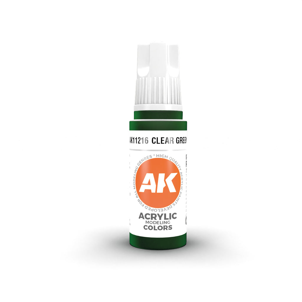 AK Interactive - AK11216 - 3Gen Acrylics - Clear Green 17ml