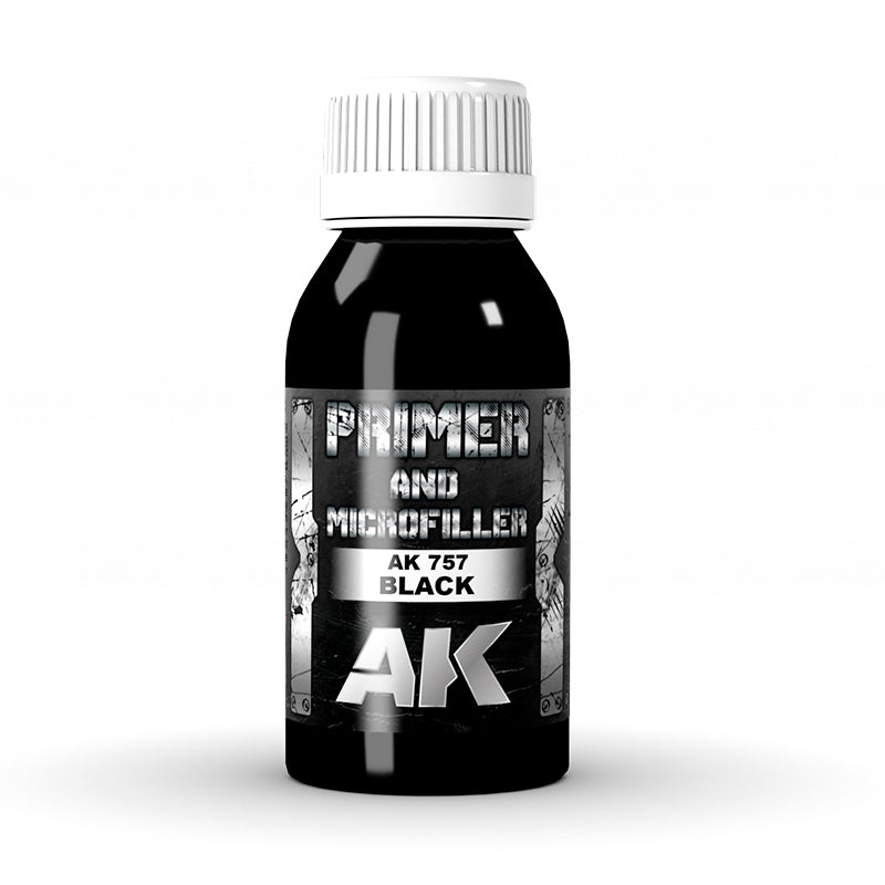 AK Interactive - AK757 - Metallics - Black Primer And Microfiller 100ml