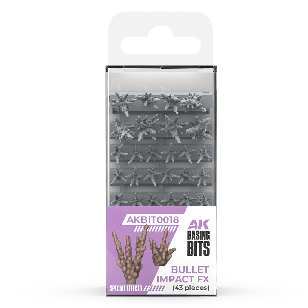 AK Basing Bits - Bullet Impact Fx (43 Pieces)