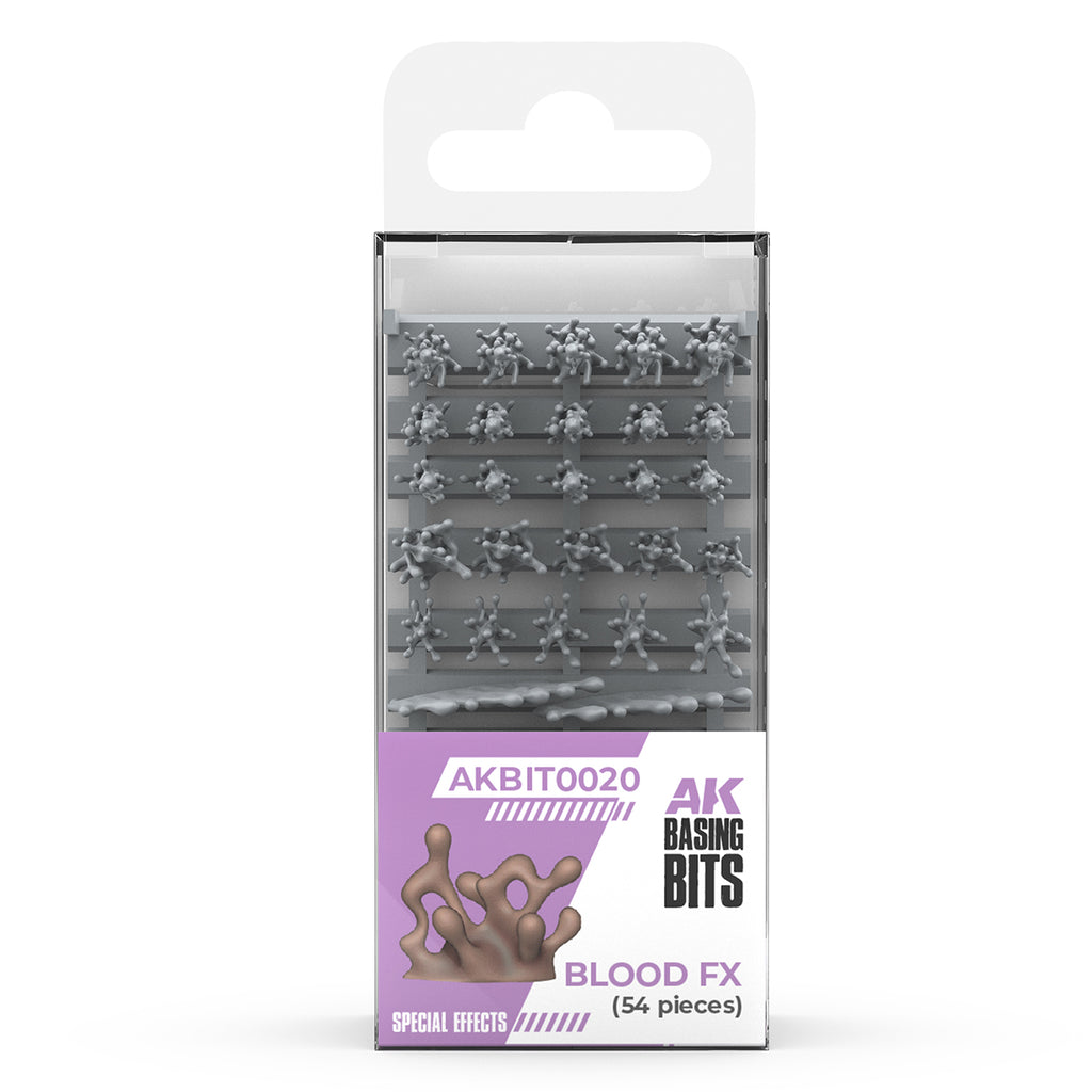 AK Basing Bits - Blood Fx (54 Pieces)