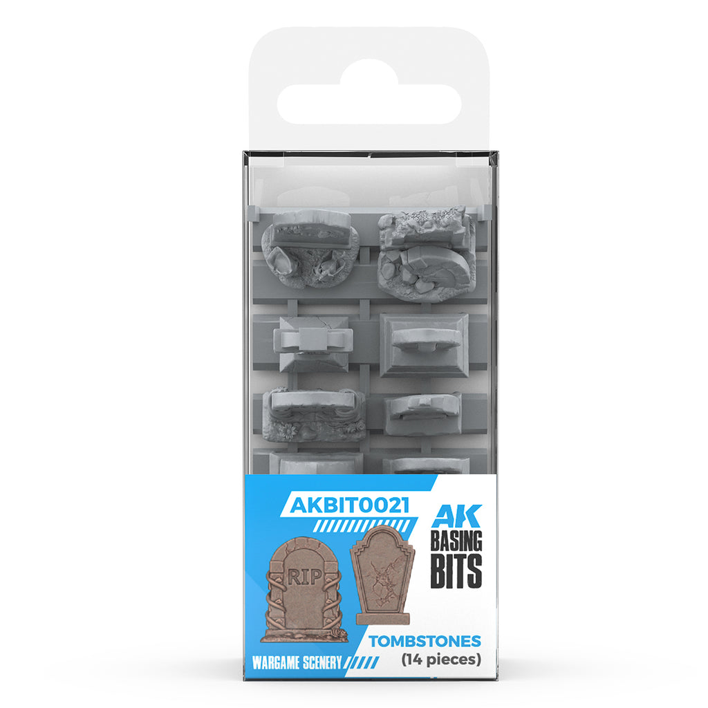 AK Basing Bits - Tombstones (14 Pieces)
