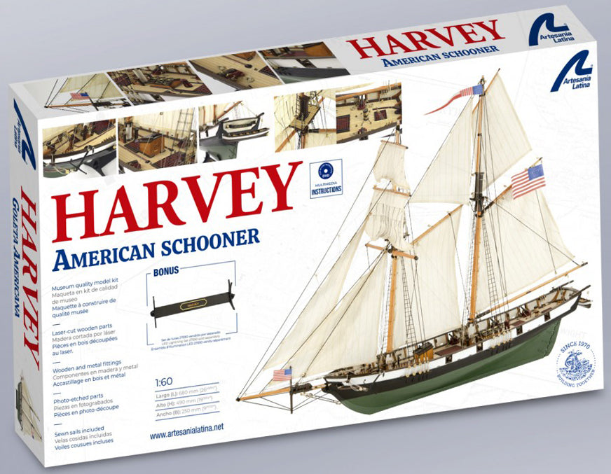 Artesania 1/60 Harvey American Schooner Wooden Ship Model [22416]
