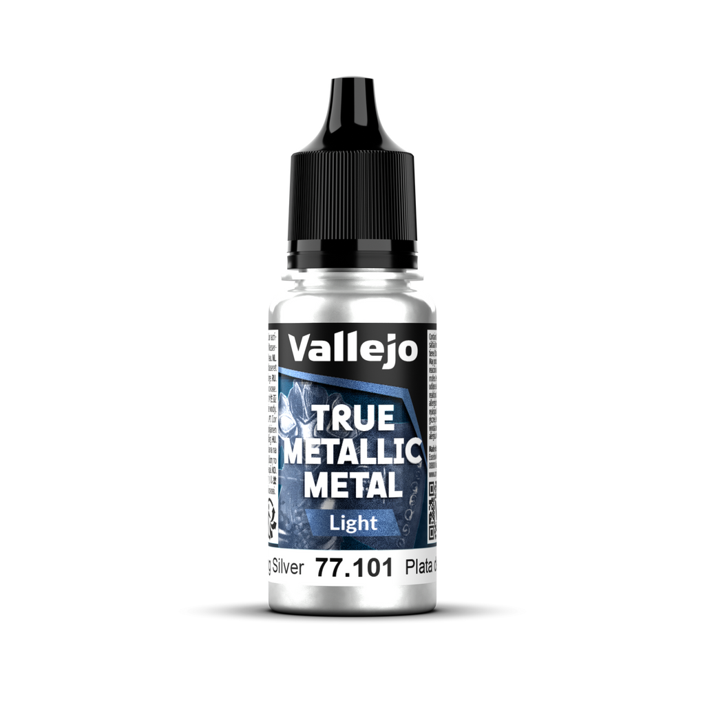 Vallejo - 77.101 - True Metallic Metal: Light - Sterling Silver 18 ml