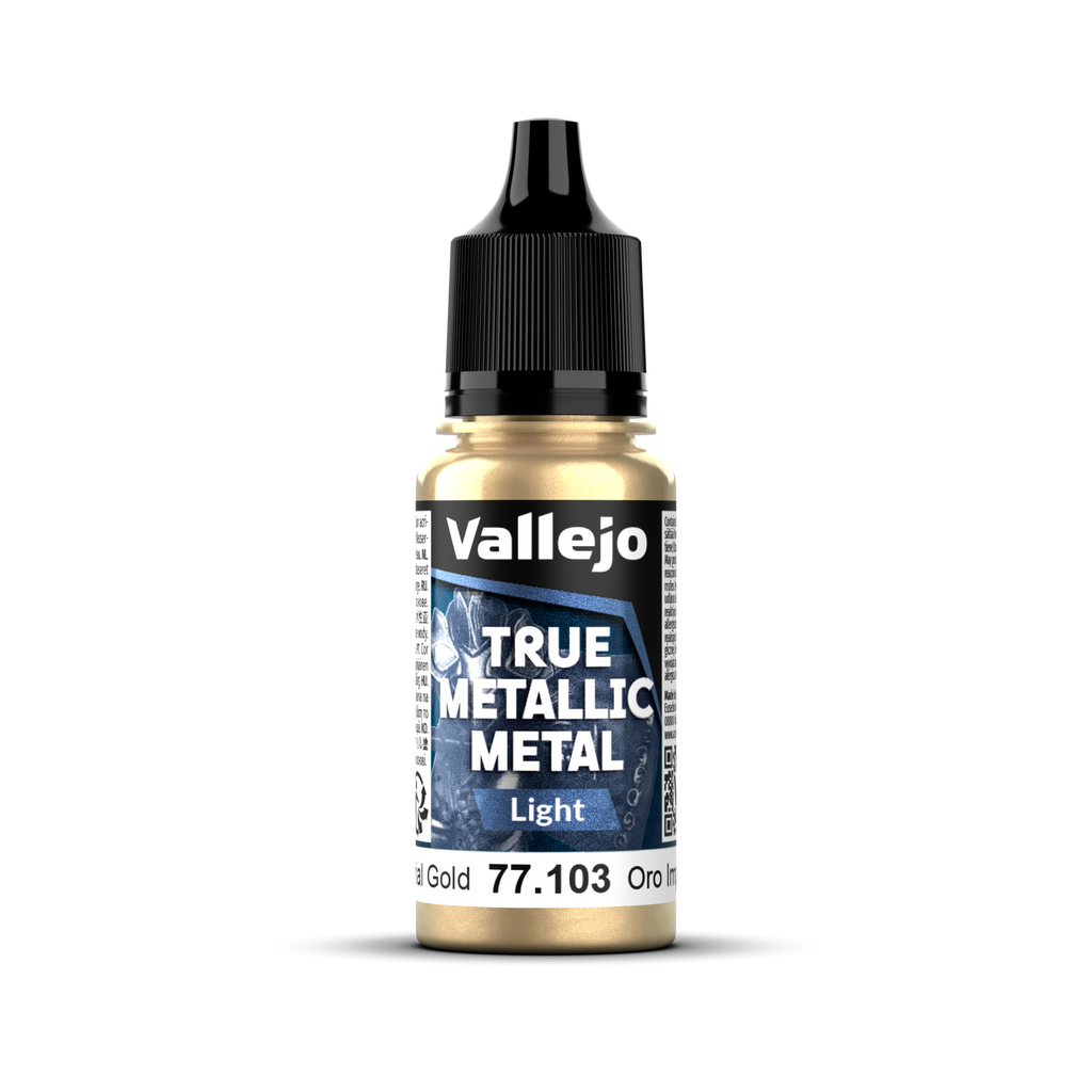 Vallejo - 77.103 - True Metallic Metal: Light - Imperial Gold 18 ml