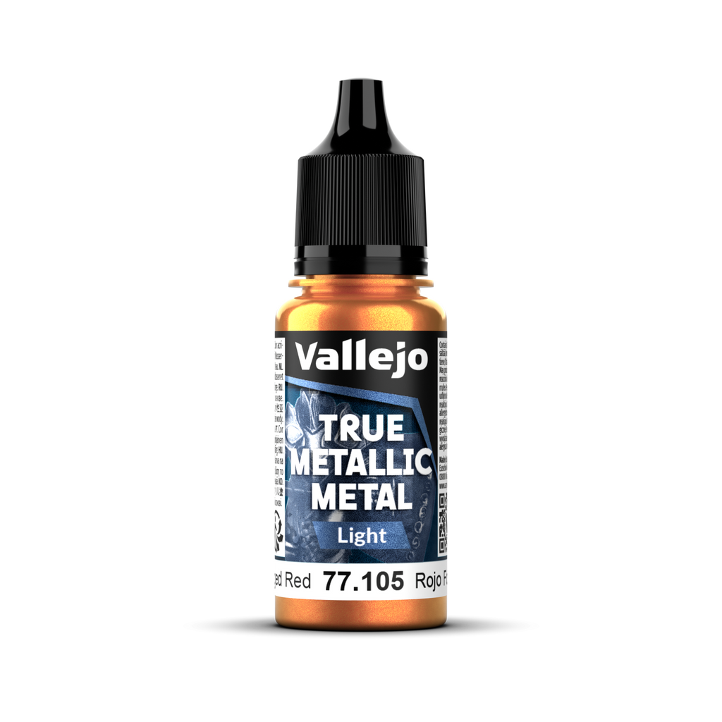 Vallejo - 77.105 - True Metallic Metal: Light - Forged Red 18 ml
