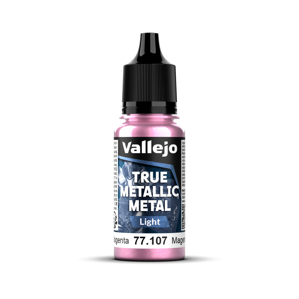Vallejo - 77.107 - True Metallic Metal: Light - Crimson Magenta 18 ml