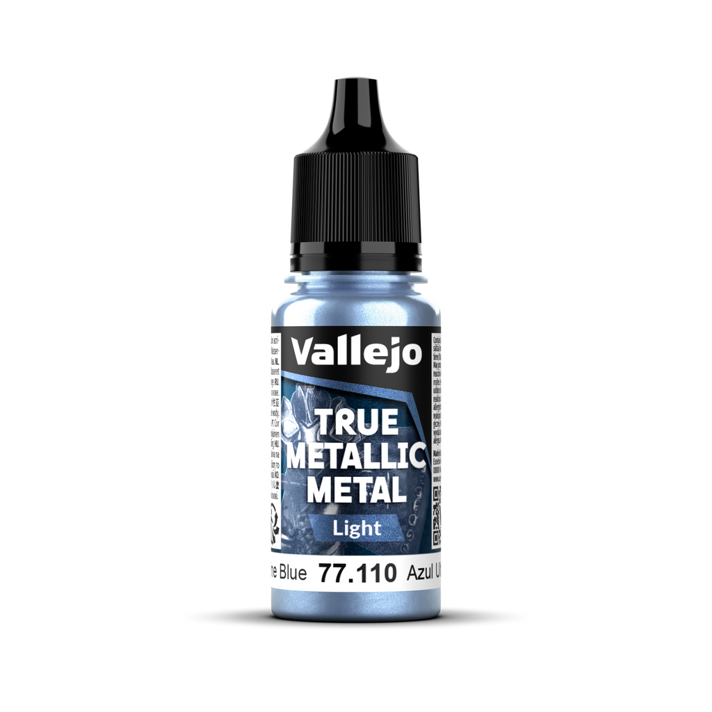 Vallejo - 77.110 - True Metallic Metal: Light - Ultramarine Blue 18 ml