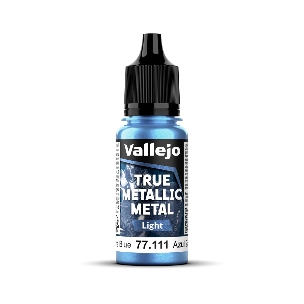 Vallejo - 77.111 - True Metallic Metal: Light - Sapphire Blue 18 ml