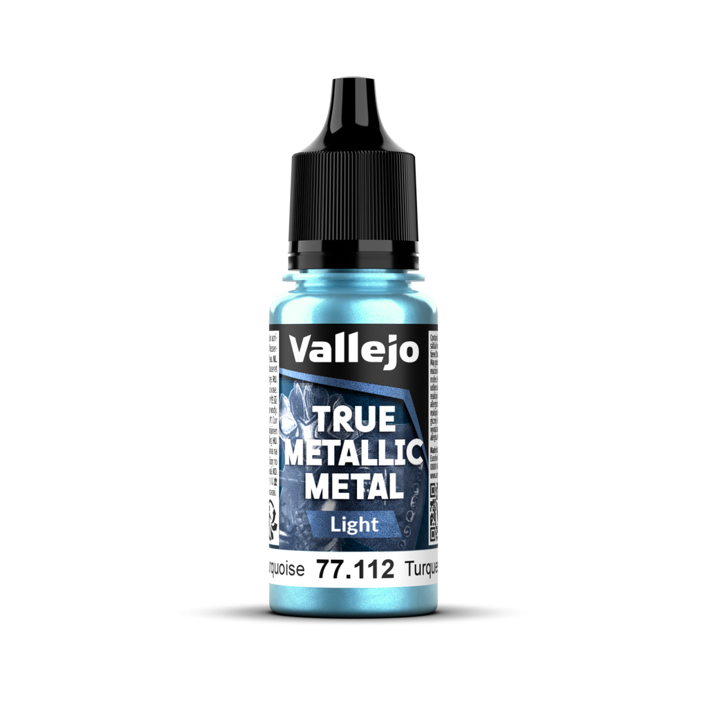 Vallejo - 77.112 - True Metallic Metal: Light - Hydra Turquoise 18 ml