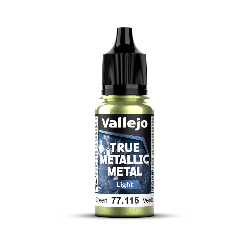 Vallejo - 77.115 - True Metallic Metal: Light - Amber Green 18 ml