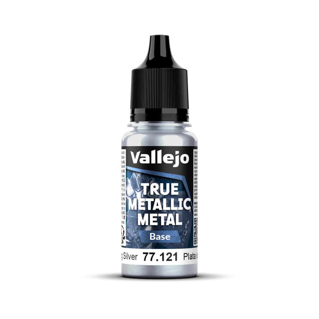 Vallejo - 77.121 - True Metallic Metal: Base - Sterling Silver 18 ml