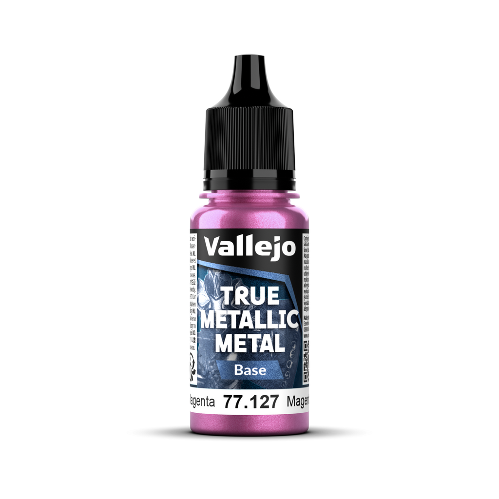 Vallejo - 77.127 - True Metallic Metal: Base - Crimson Magenta 18 ml