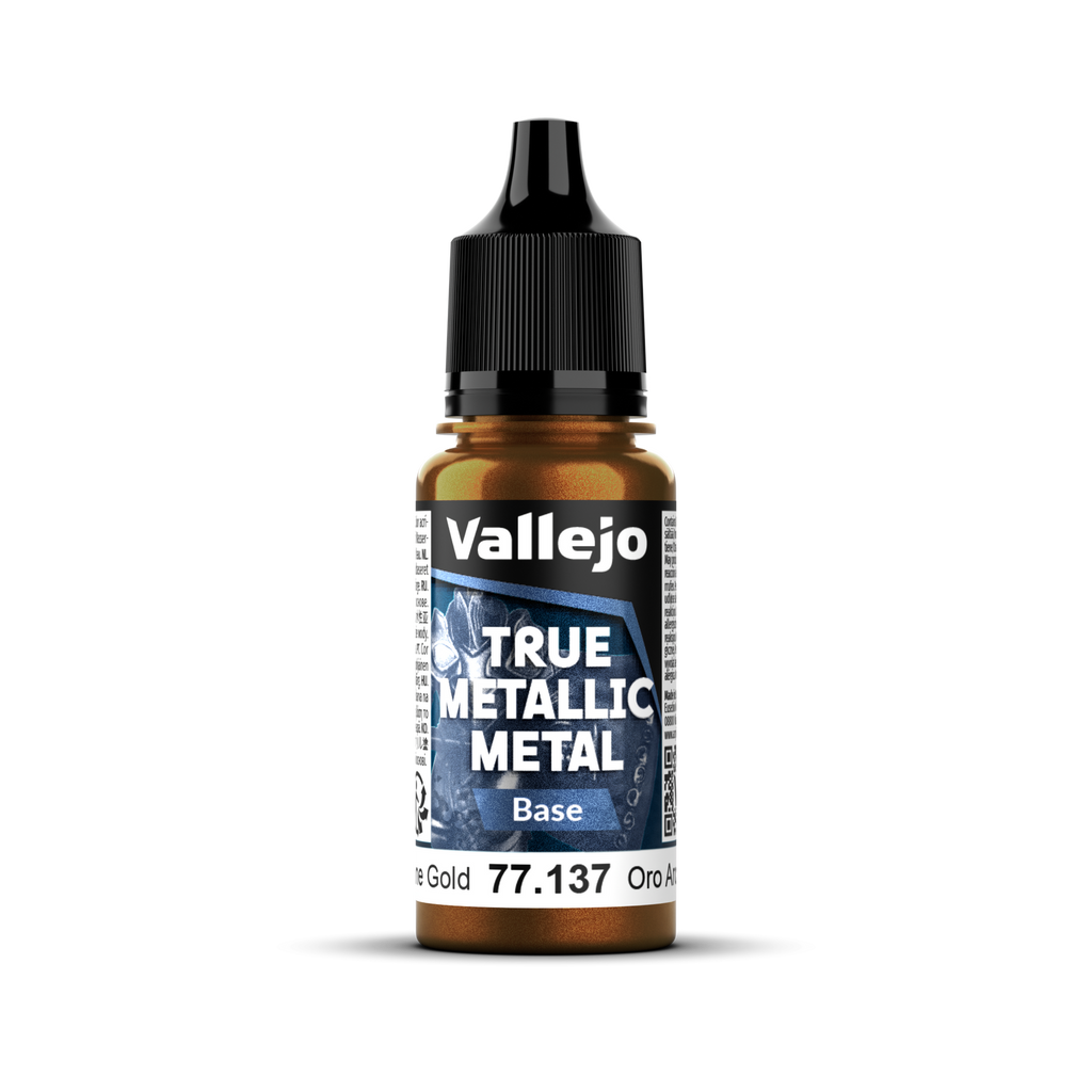 Vallejo - 77.137 - True Metallic Metal: Base - Arcane Gold 18 ml