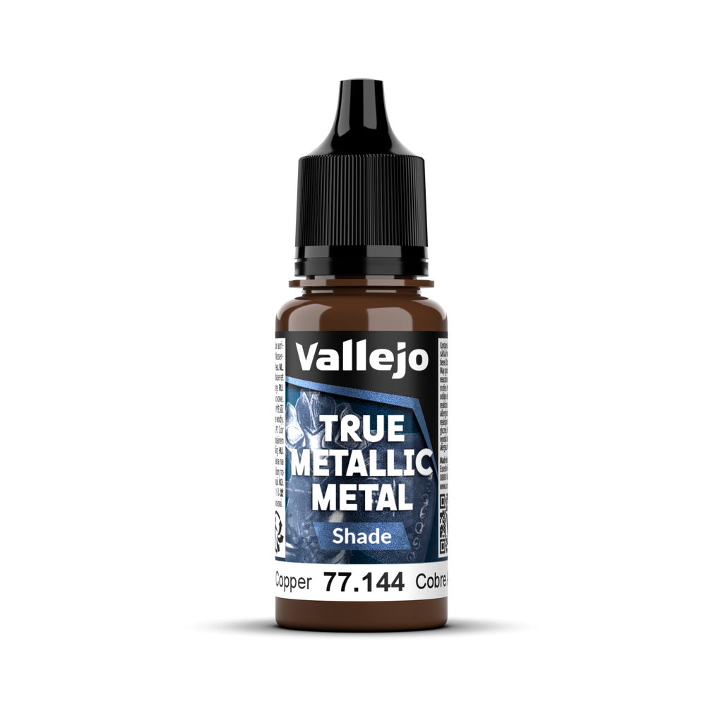 Vallejo - 77.144 - True Metallic Metal: Shade - Ancient Copper 18 ml