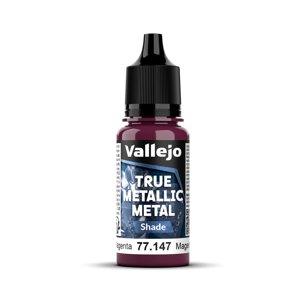 Vallejo - 77.147 - True Metallic Metal: Shade - Crimson Magenta 18 ml