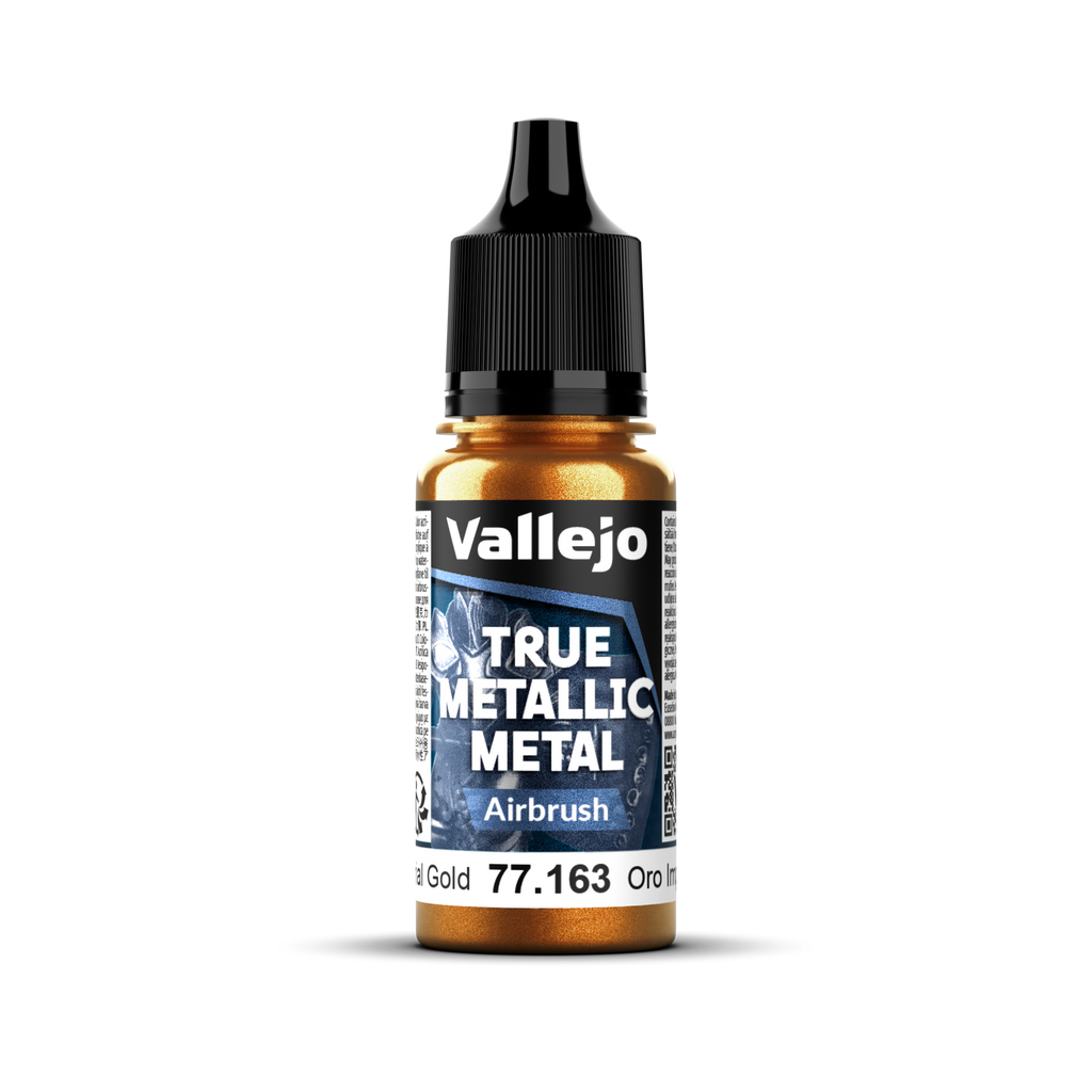 Vallejo - 77.163 - True Metallic Metal: Airbrush - Imperial Gold 18 ml
