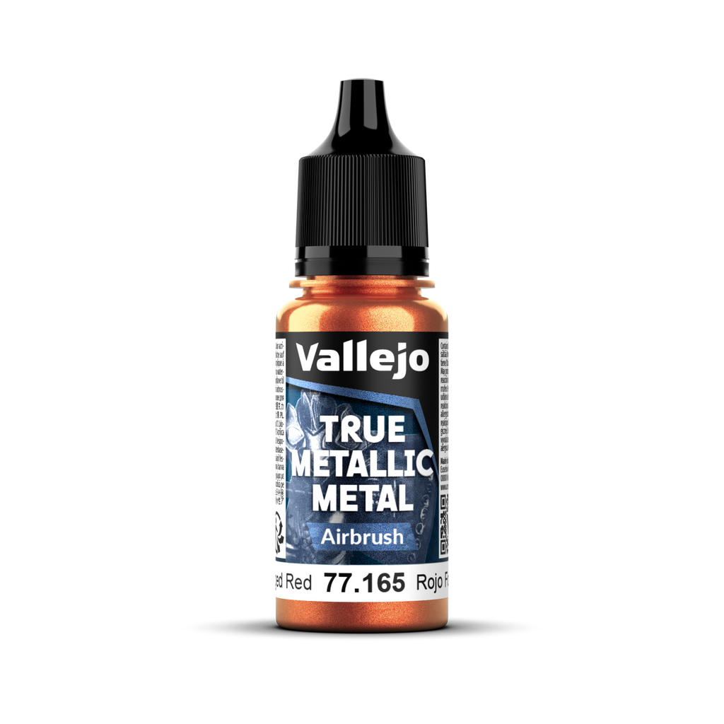 Vallejo - 77.165 - True Metallic Metal: Airbrush - Forged Red 18 ml