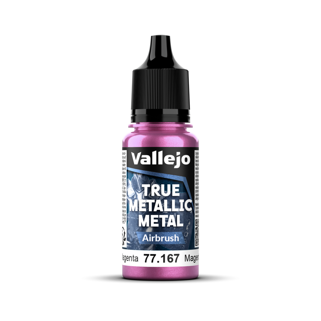 Vallejo - 77.167 - True Metallic Metal: Airbrush - Crimson Magenta 18 ml