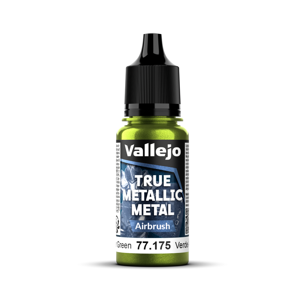 Vallejo - 77.175  - True Metallic Metal: Airbrush - Amber Green 18 ml