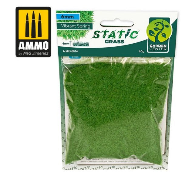 Ammo - AMIG8814 - Static Grass - Vibrant Spring - 6mm