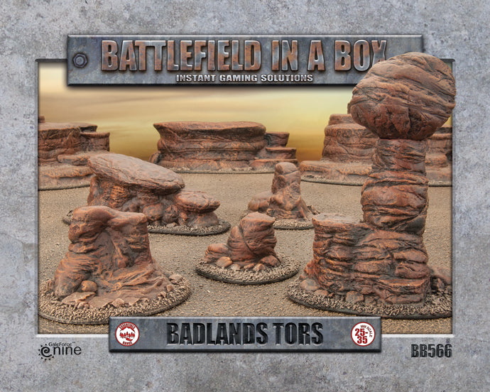 Battlefield in a Box - BB566 - Badlands Tors