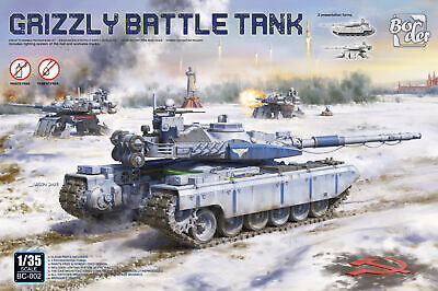 Border Model 1/35 Grizzly Battle Tank Plastic Model Kit
