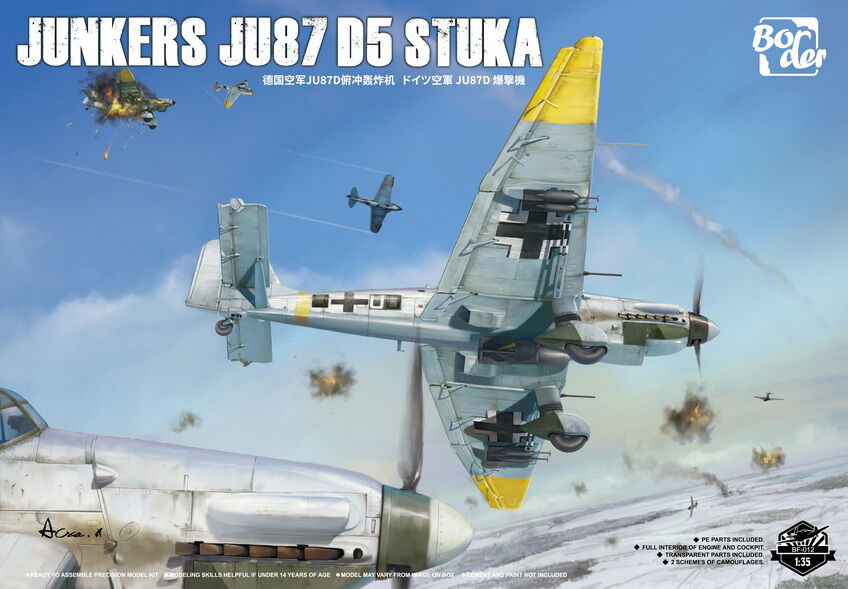 Border Model 1/35 Junkers Ju 87 D5 Stuka Plastic Model Kit