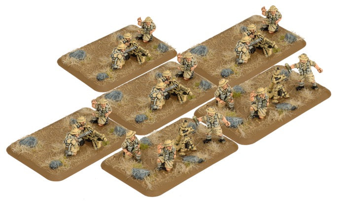 Flames of War: British: 8th Army MMG & Mortar Section - BR754