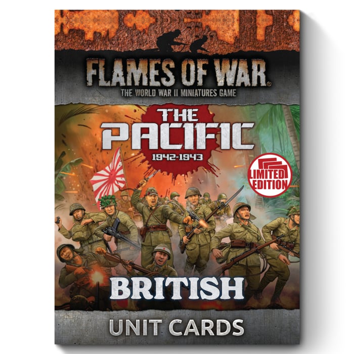 Flames of War - FW258BU - British, Australian & Indian MW Unit Card Pack (x55 Cards)