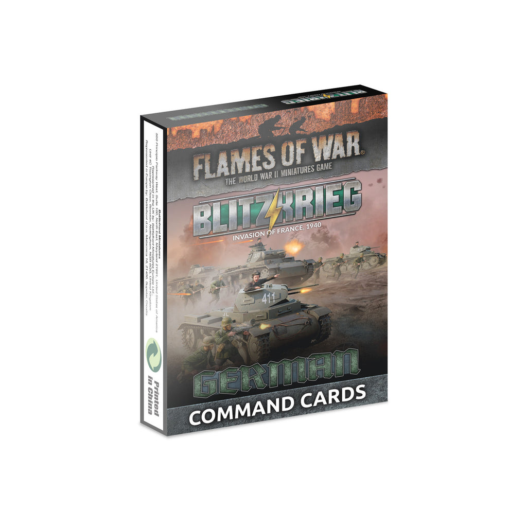 Flames of War - FW281GC - German: Blitzkrieg Command Cards (x39 cards) - Limited Edition