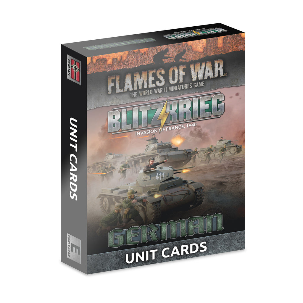 Flames of War - FW281GU - German: Blitzkrieg German Unit Cards (x42 cards) - Limited Edition