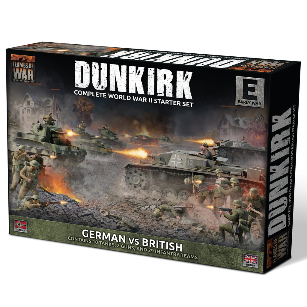 Flames of War - FWBX18 - Early War: Dunkirk - British vs German Starter Set (Plastic)