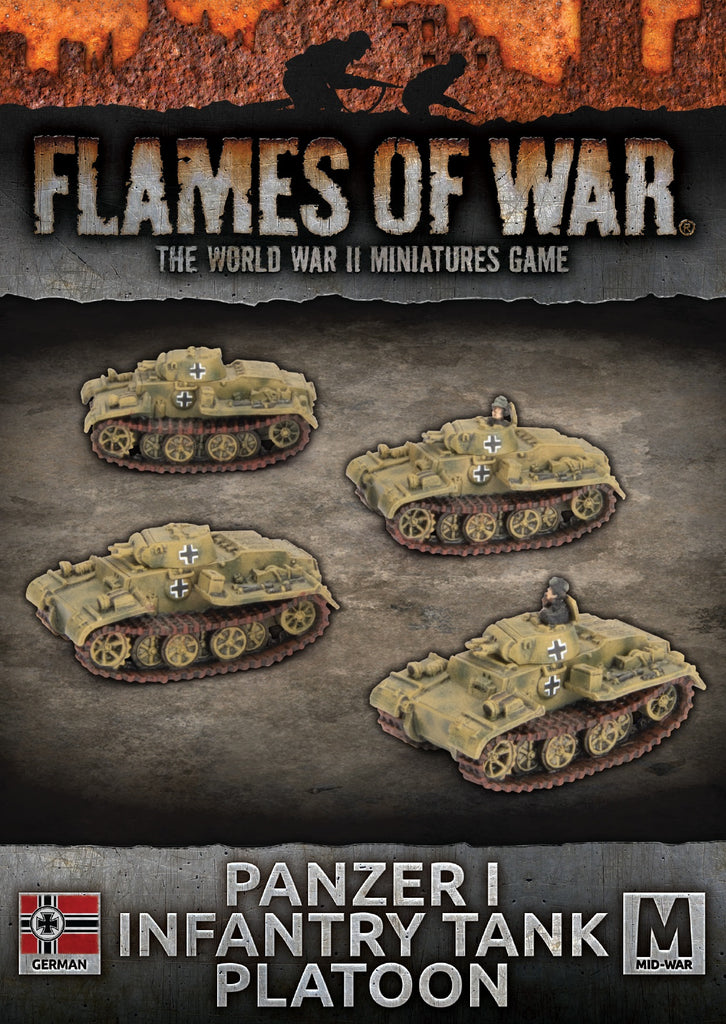 Flames of War - BFGBX188 - German: Panzer I Infantry Tank Platoon (x4)