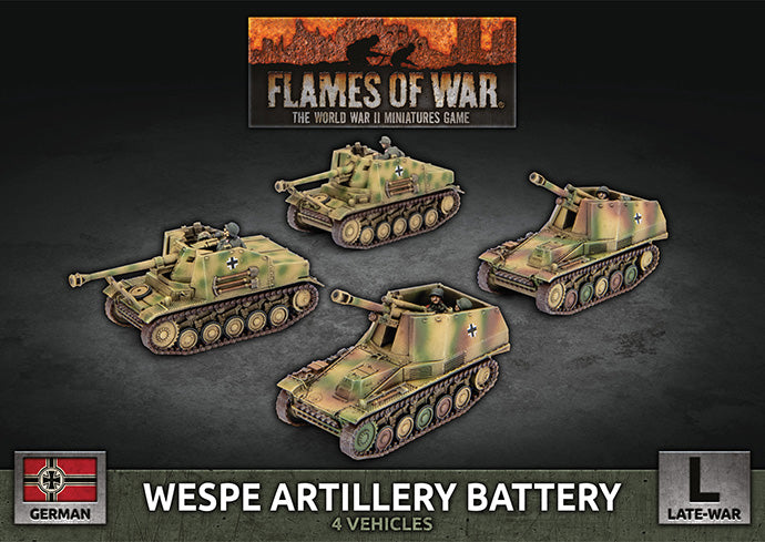 Flames of War - GBX192 - Germans: Wespe Artillery Battery (x4 Plastic)