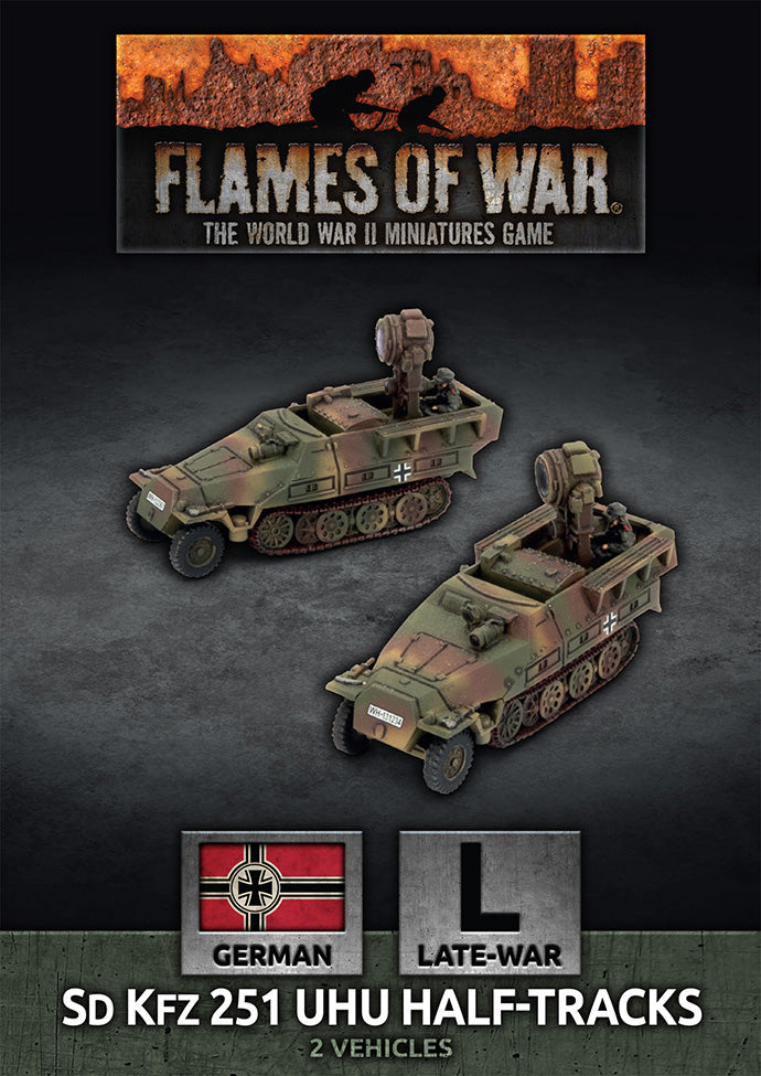 Flames of War - GBX194 - Germans: Sd Kfz 251 Uhu Half-tracks (x2)