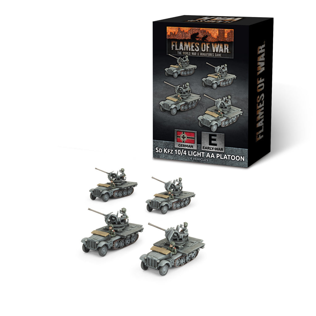 Flames of War - GBX211 - German: Sd Kfz 10/4 (2cm) Light AA Platoon (x4)