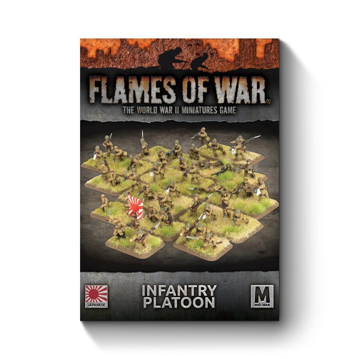 Flames of War - BFJBX10 - Japanese: Infantry Platoon (x64 Figures)