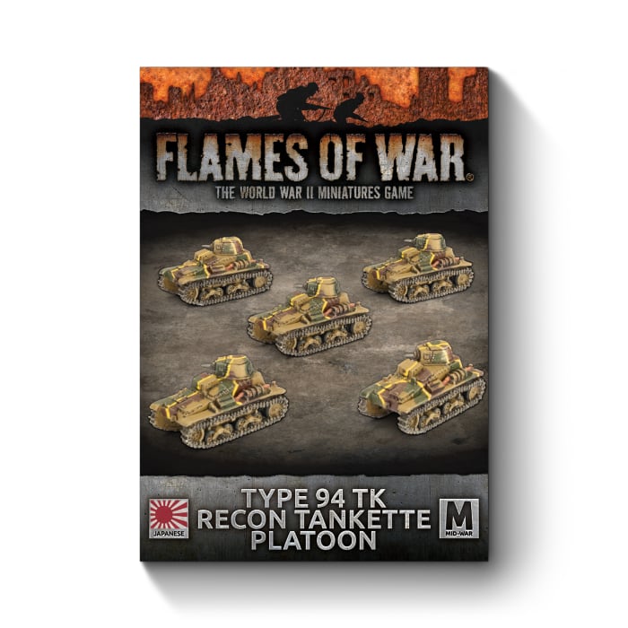 Flames of War - JBX14 - Japanese: Type 94 TK Recon Tankette Platoon