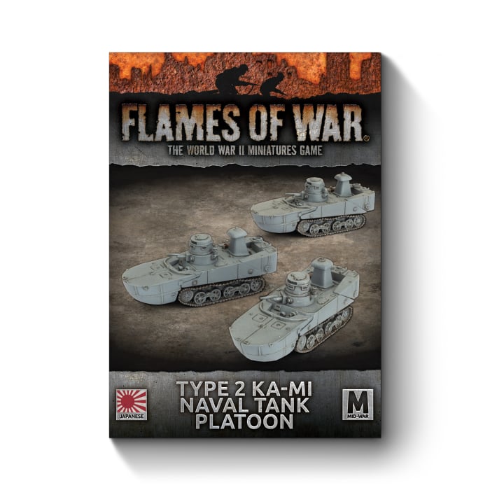 Flames of War - BFJBX15 - Japanese: Type 2 Ka-Mi Naval Tank Platoon (x3)