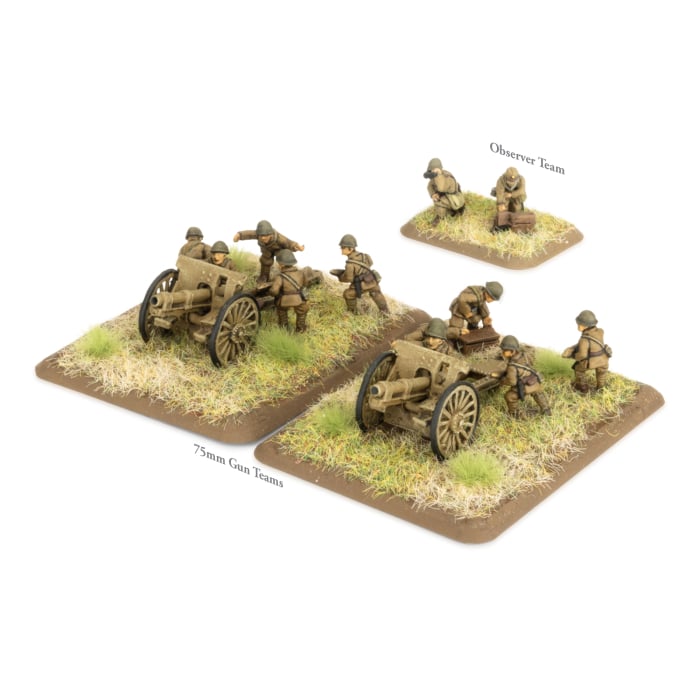Flames of War - BFJP571 - Japanese: 75mm Field Artillery Section (x2)