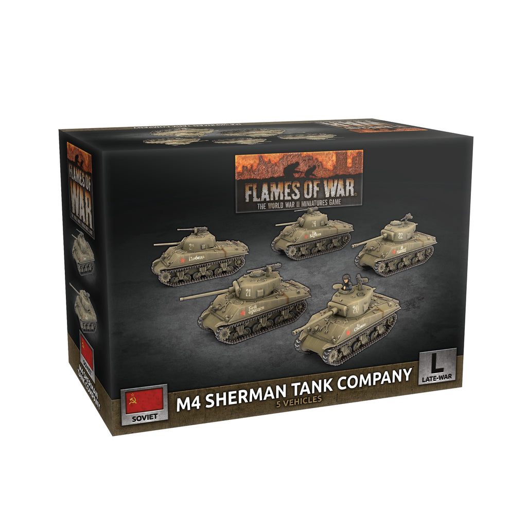 Flames of War - SBX84 - Soviet: M4 Sherman Tank Company (x5 Plastic)