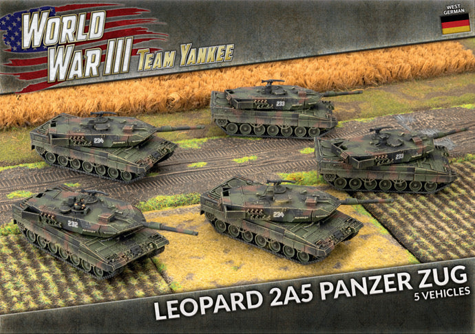 Team Yankee WWIII: West German - Leopard 2A5 (x5 Plastic) - TGBX18