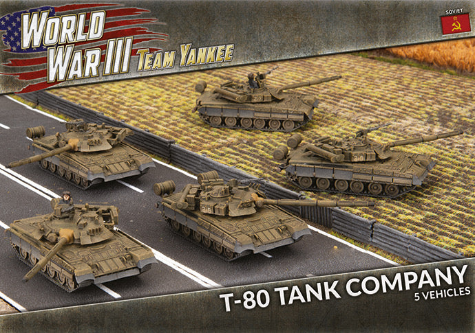 Team Yankee WWIII: Soviet - T-80 Tank Company (x5 Plastic) - TSBX21