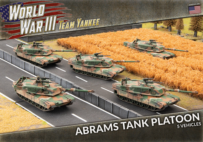 Team Yankee WWIII - American: Abrams Tank Platoon (x5 Plastic)