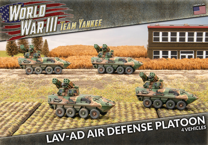 Team Yankee WWIII - American: LAV-AD Air Defense Platoon (x4 Plastic)
