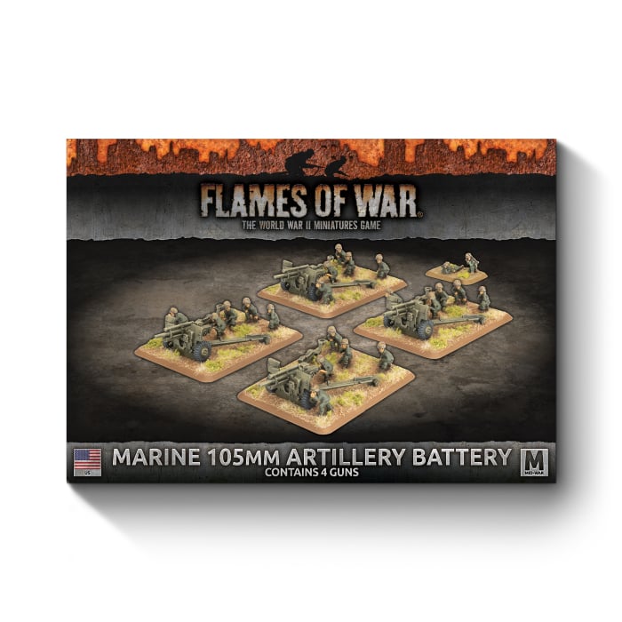 Flames of War - BFUBX100 - Marine 105mm Artillery Battery (x4)