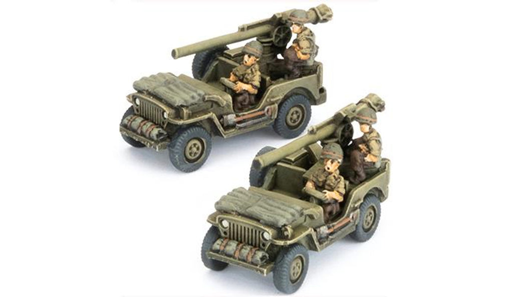Flames of War - US121 - USA: Jeep with 105mm Recoilless Rifle (x2)