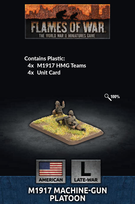 Flames of War - US805 - Americans: M1917 Machine-gun Platoon (Plastic) (x4)