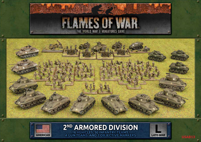 Flames of War - USAB13 - USA: 2nd Armoured Division - 80th Anniversary Army Deal (Ltd Ed)