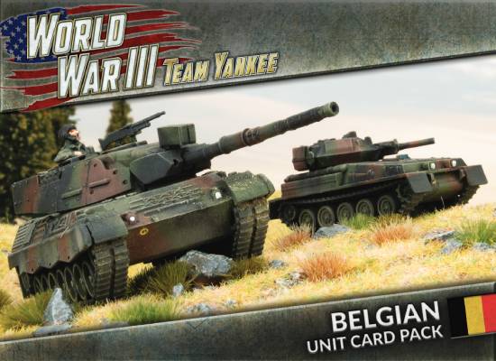 Team Yankee WWIII: Belgian Unit Card Pack - WW3-09B